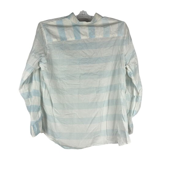 Faded Glory Women's XXL 20 Blue Fair Button Up Shirt Long Sleeve - Picture 2 of 5